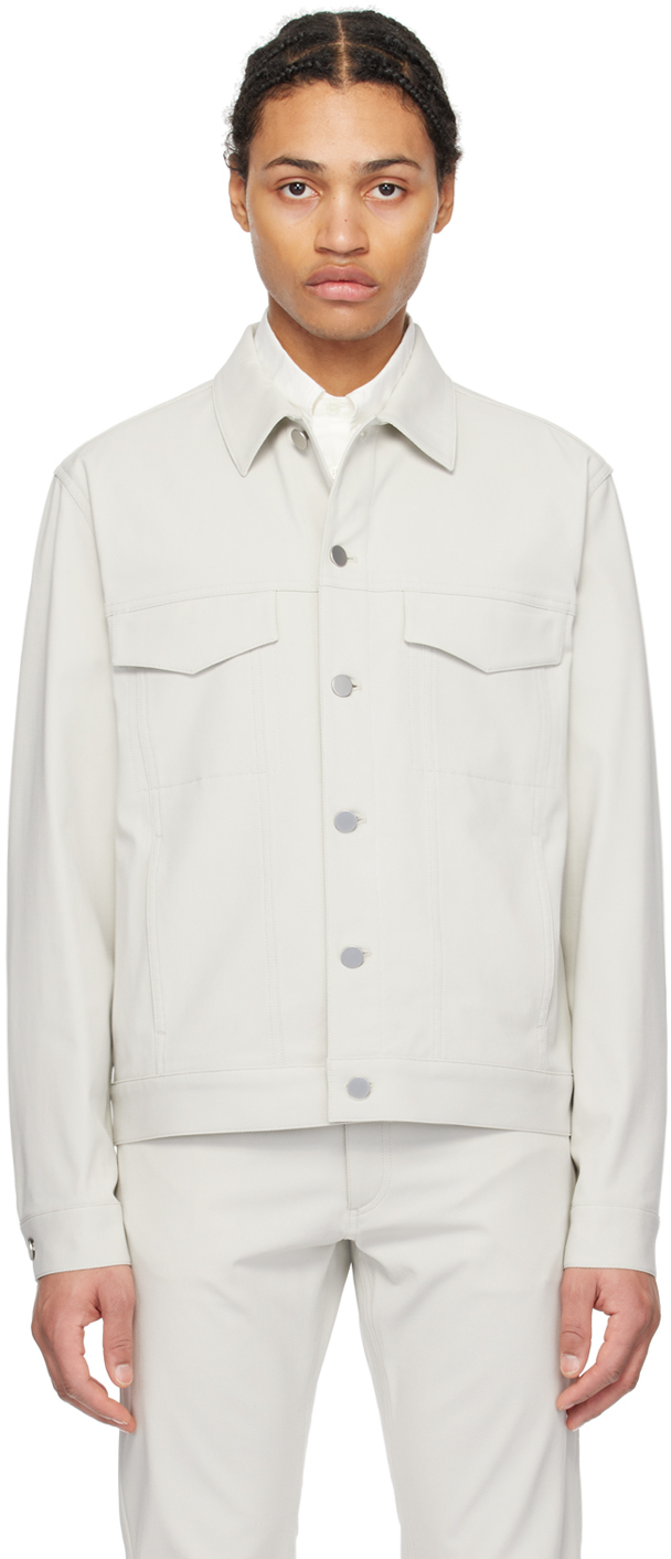 Theory white outlet jacket