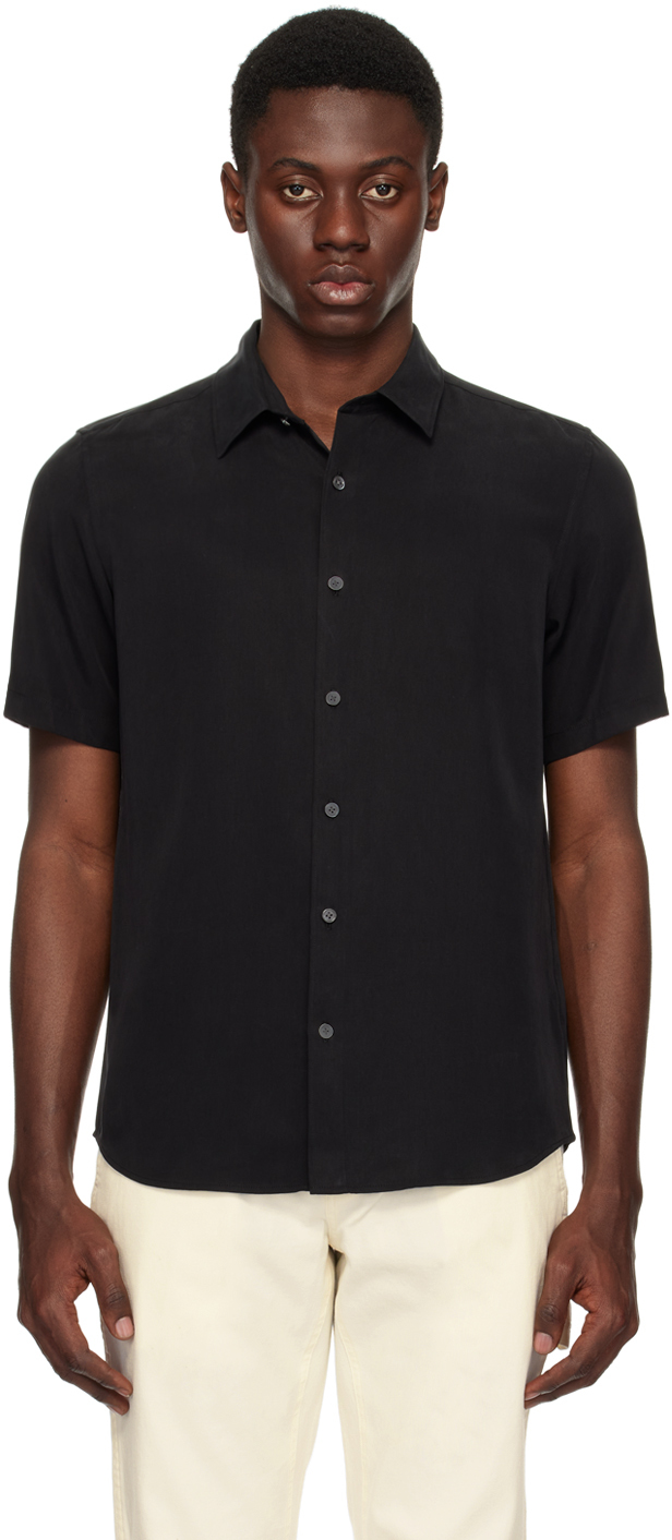 Shop Theory Black Irving Shirt
