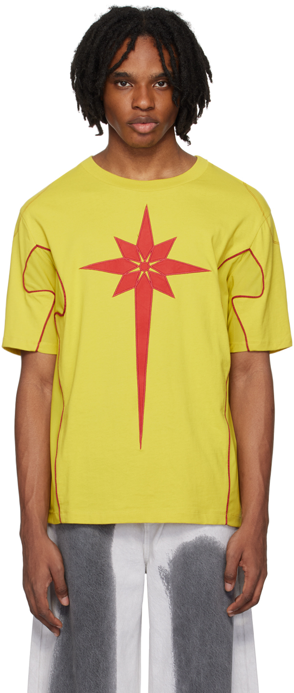 【関税込み】KUSIKOHC イエロー Rider Tシャツ Yellow Rider T-Shirt by KUSIKOHC on Sale