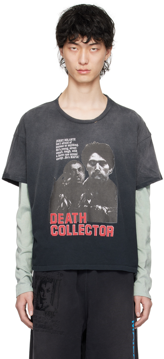 Paly Black 'death Collector' Long Sleeve T-shirt