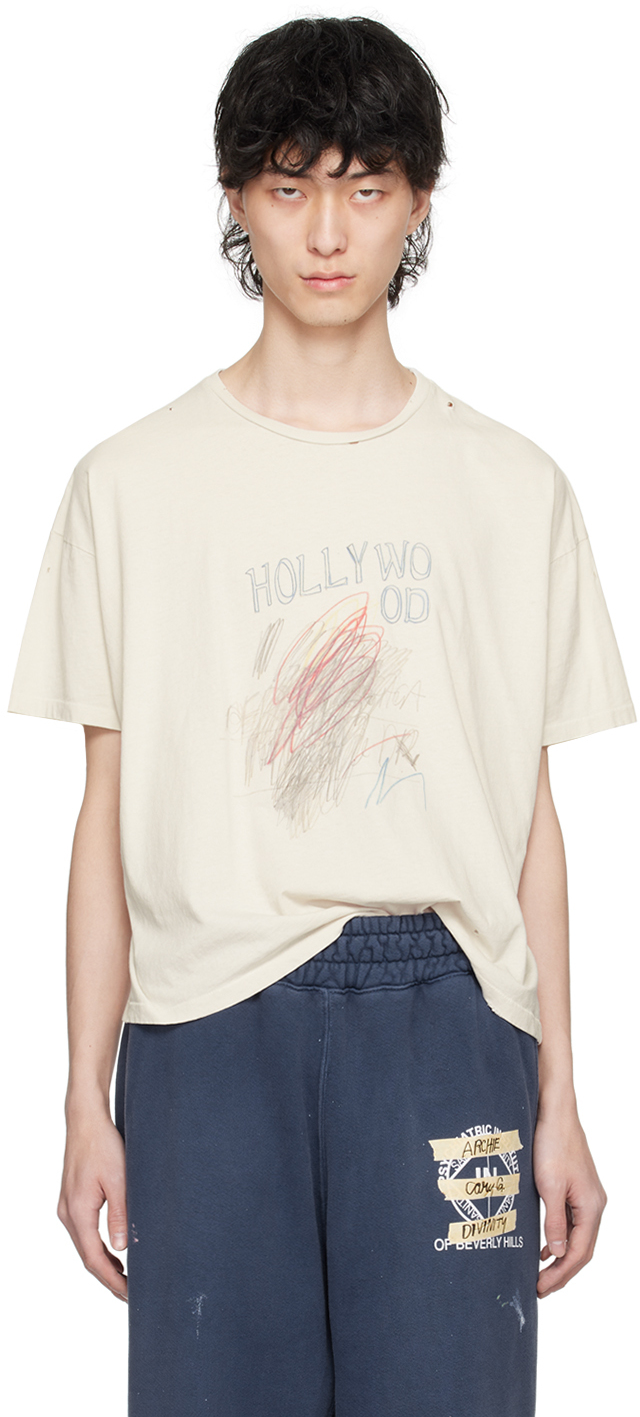 Paly Off-white 'glamour City' T-shirt In Ivory