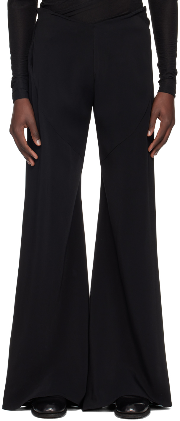 Shop Nuba Black Essential Trousers