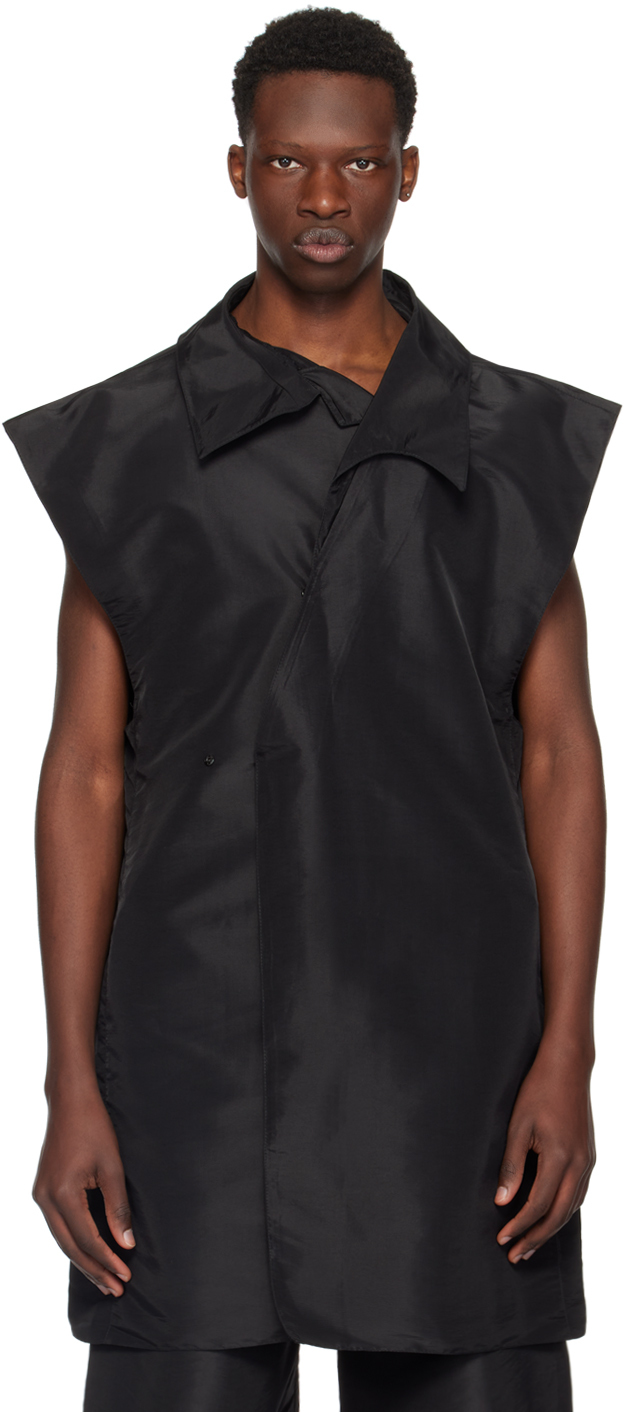 Shop Nuba Black Cap Sleeve Shirt