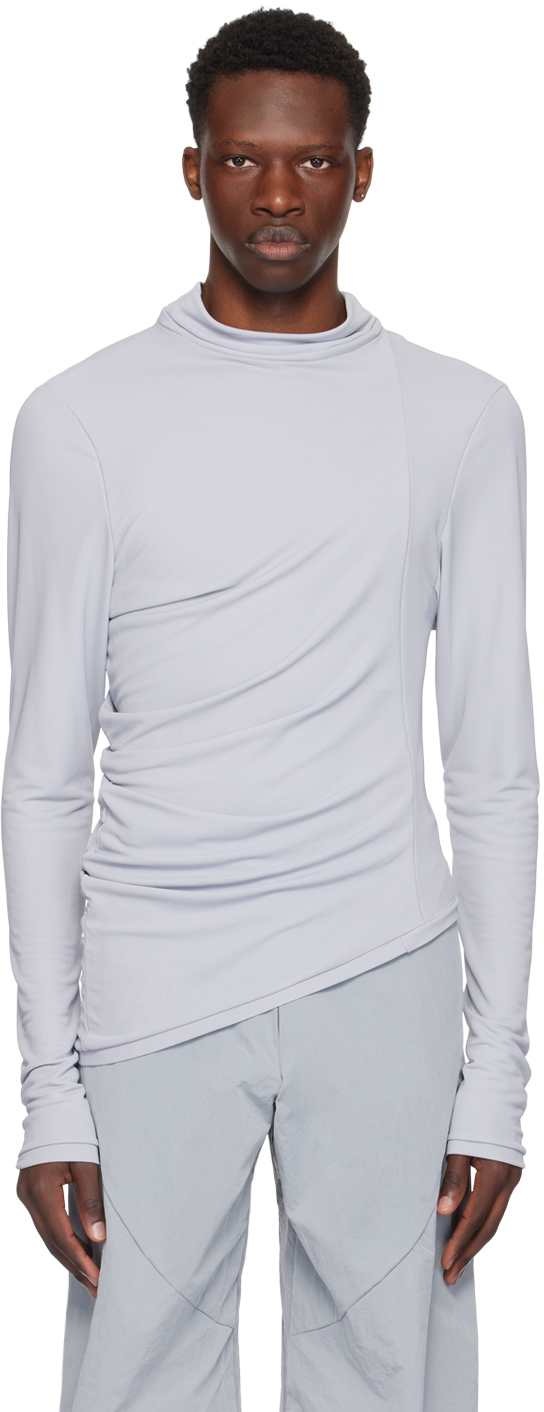 Shop Nuba Ssense Exclusive Gray Long Sleeve T-shirt In Grey
