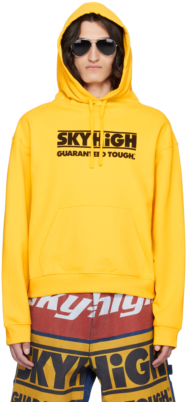 Shop Sky High Farm Workwear Yellow Print Hoodie