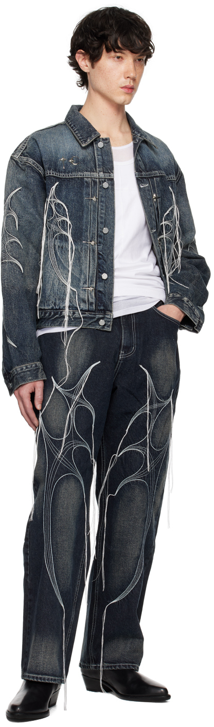 Thug Club Blue Tree Denim Jacket | Smart Closet
