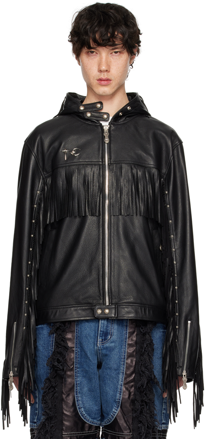 Black Hell Cowboy Leather Jacket