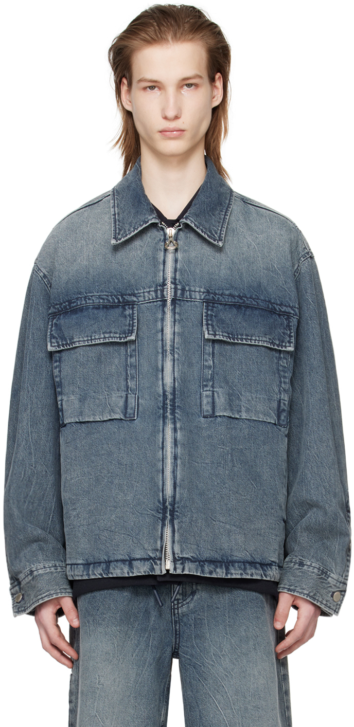 Solid store denim jacket