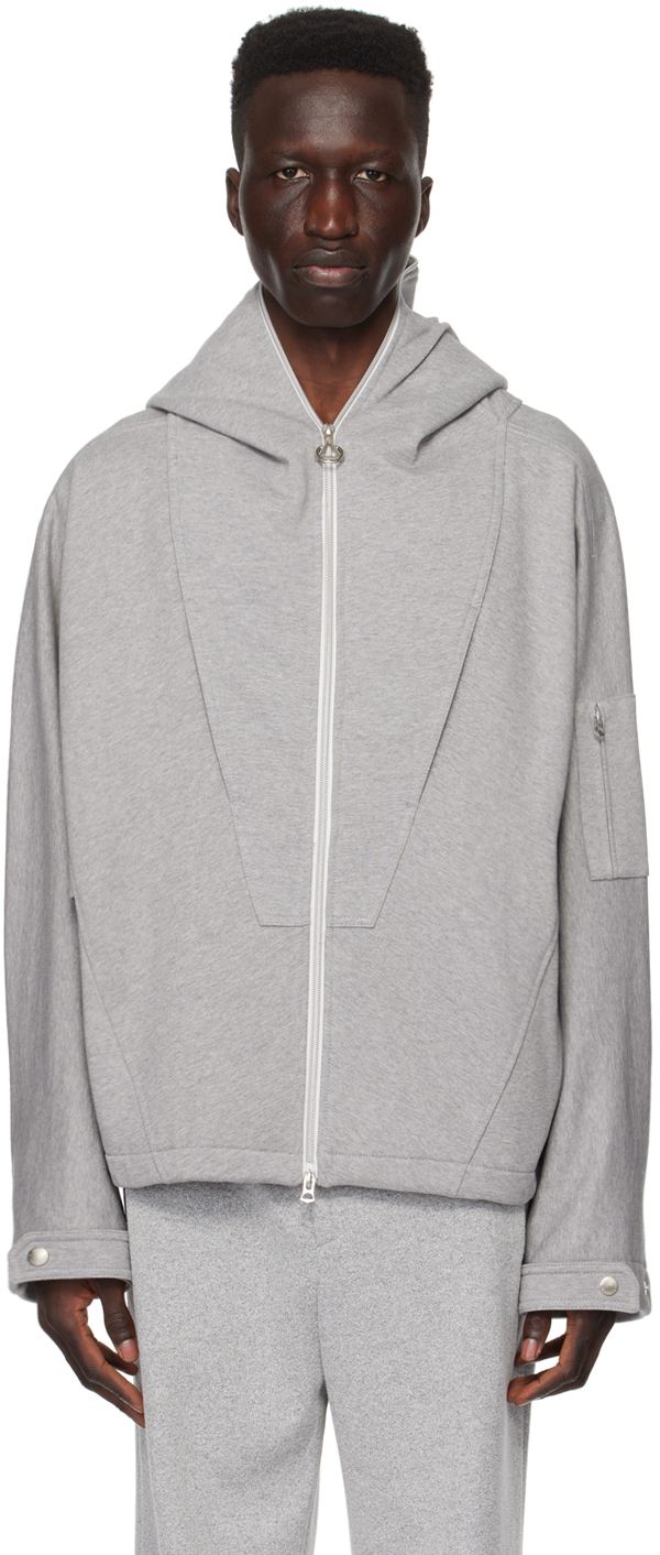 Gray Paneled Jacket