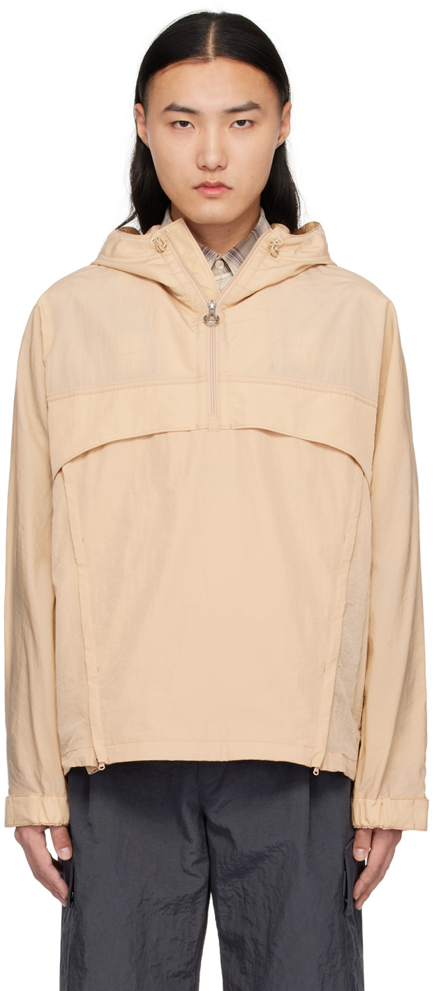 Beige Half-Zip Jacket