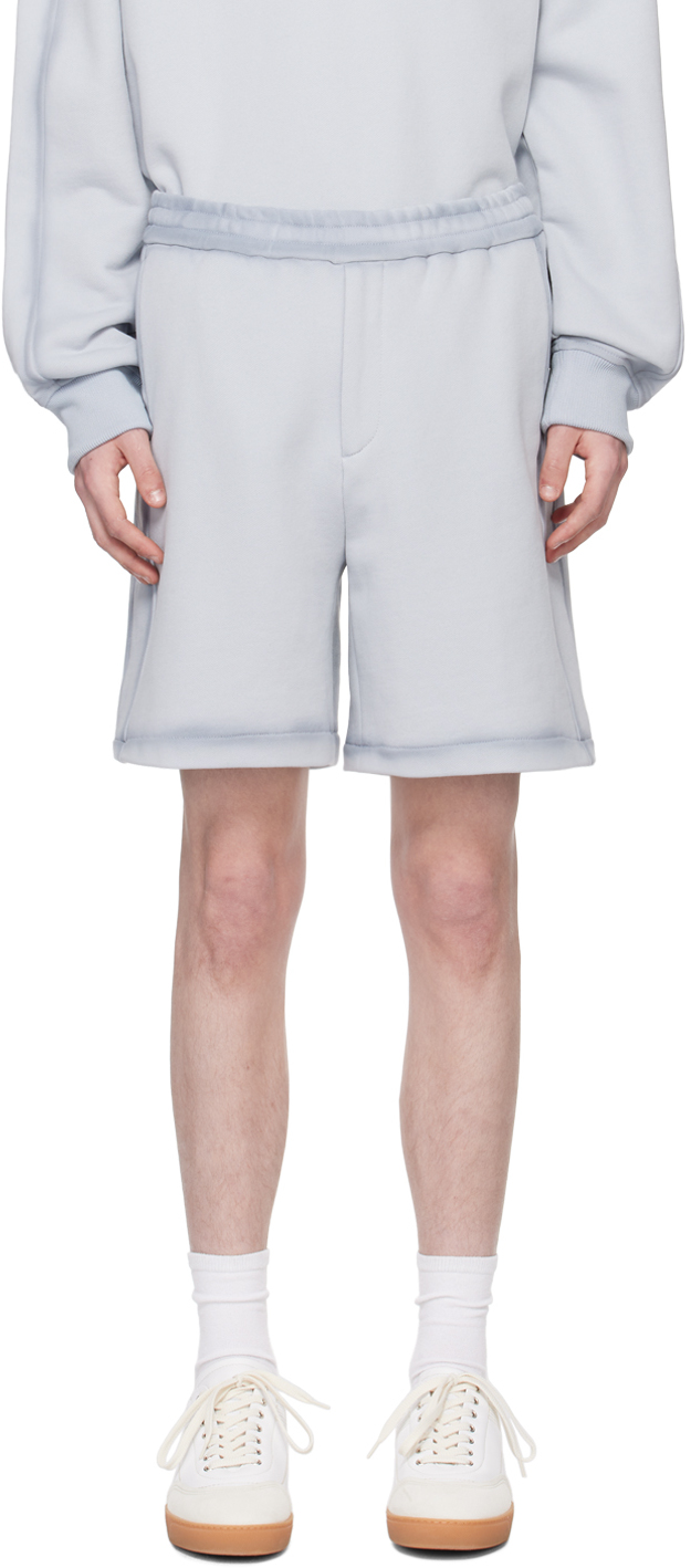 Shop Solid Homme Gray Pocket Shorts In 709g Grey