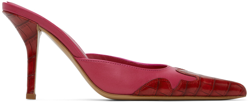 Pink & Red GIABORGHINI Edition June Mules