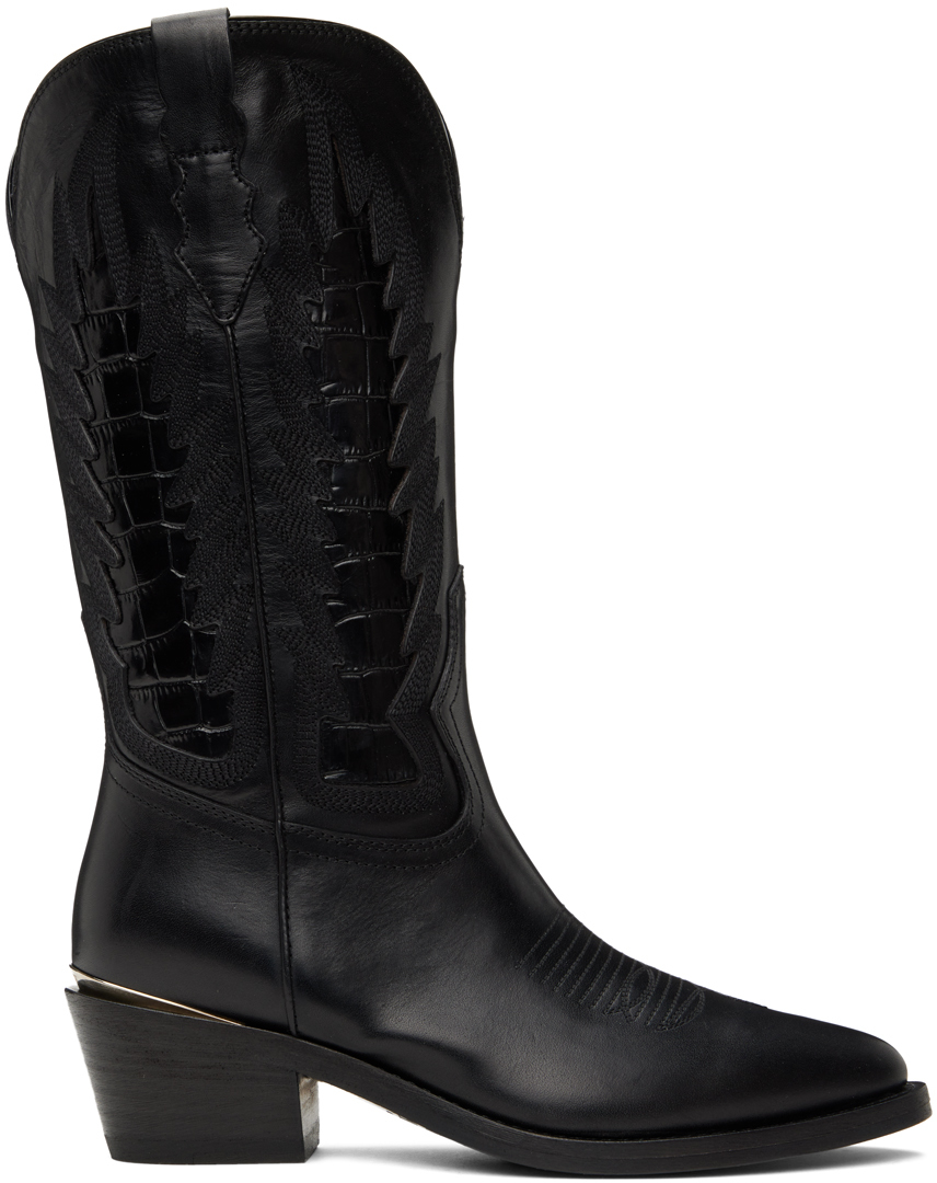 Partlow Black Whitney Boots In Nero