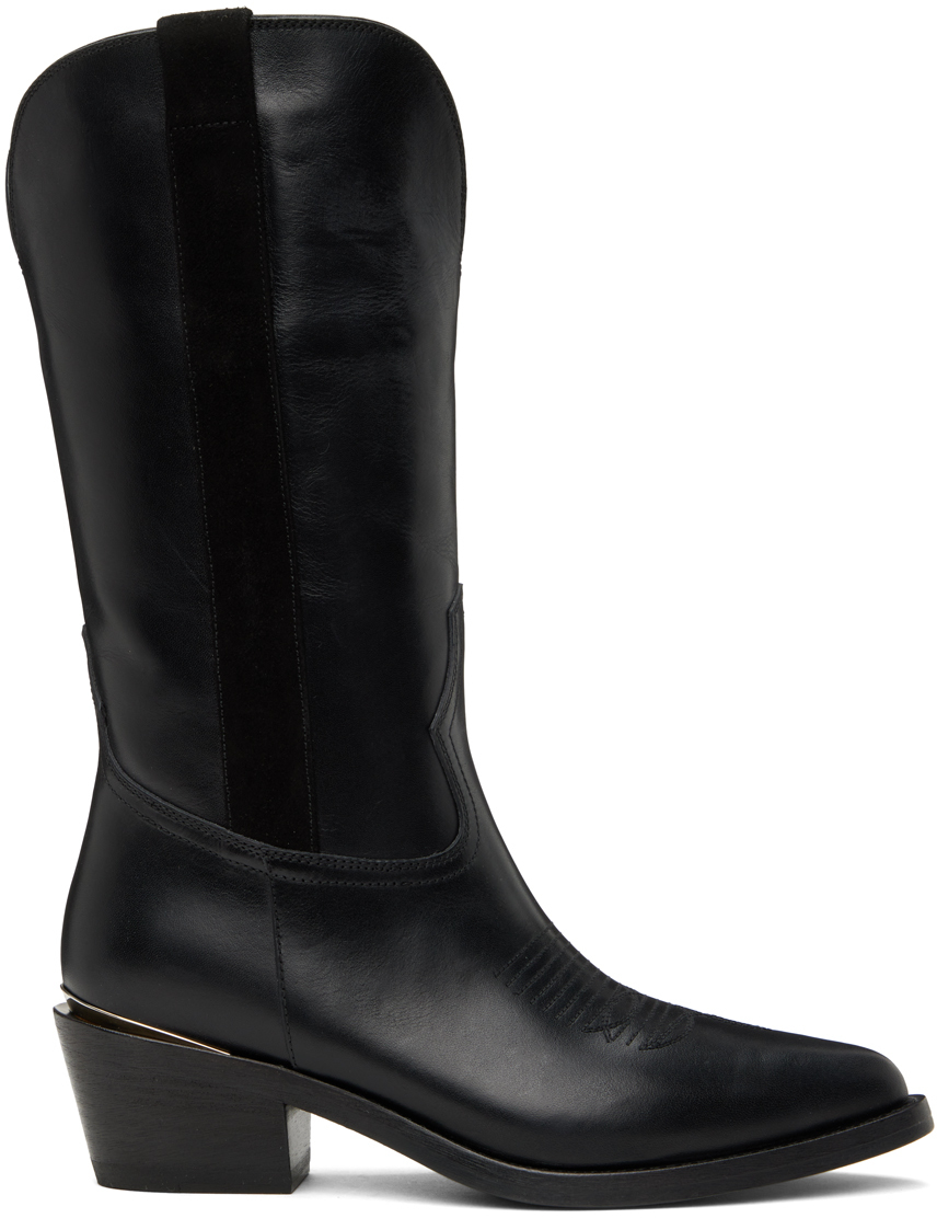 Shop Partlow Black Jordanna Boots In Nero