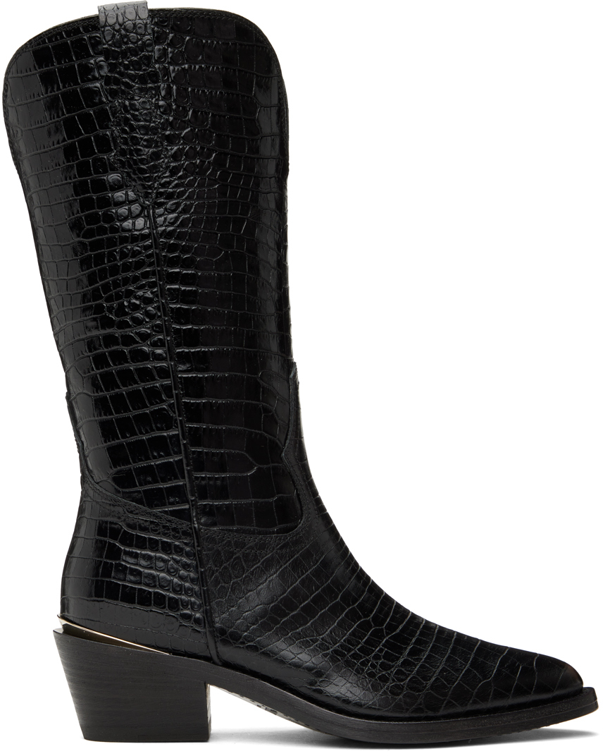 Partlow Ssense Exclusive Black Meghan Boots In Nero