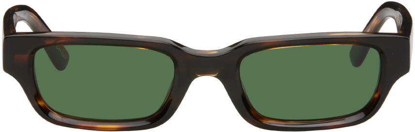 Shop Chimi Brown Sting Sunglasses In Tortoise