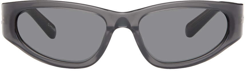 Chimi Gray Slim Sunglasses In Grey