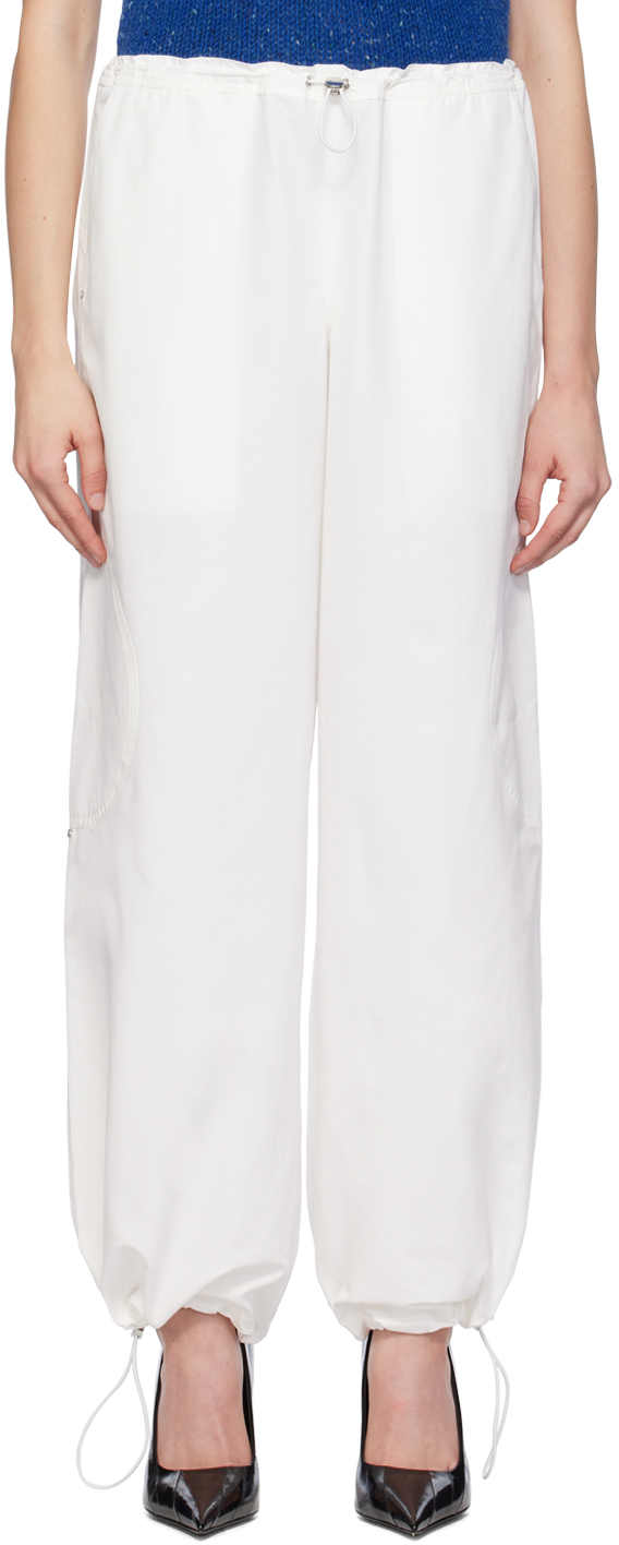 White Lucky Trousers