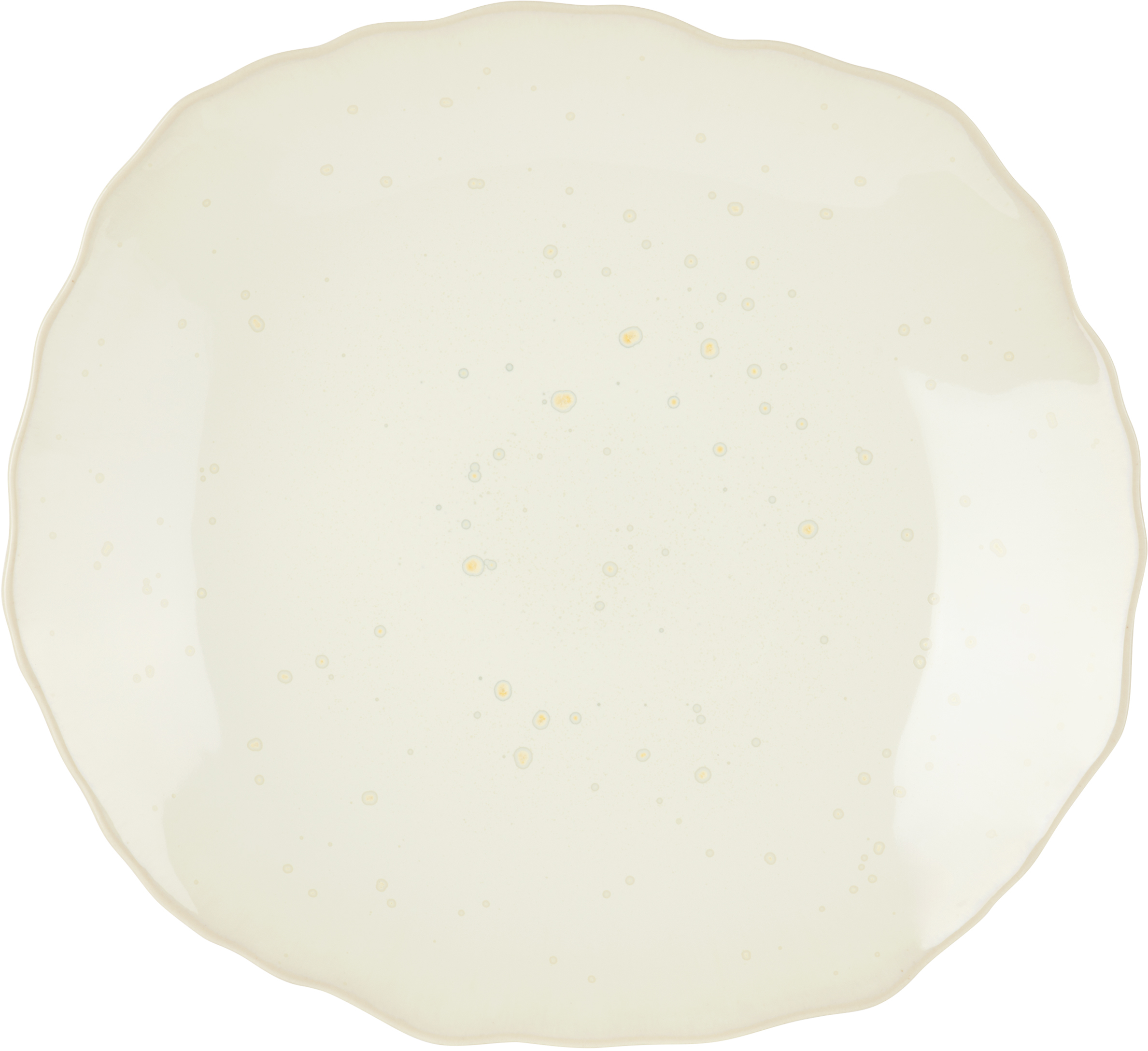 Jars Céramistes Off-white Xl Plume Plate In Nacre