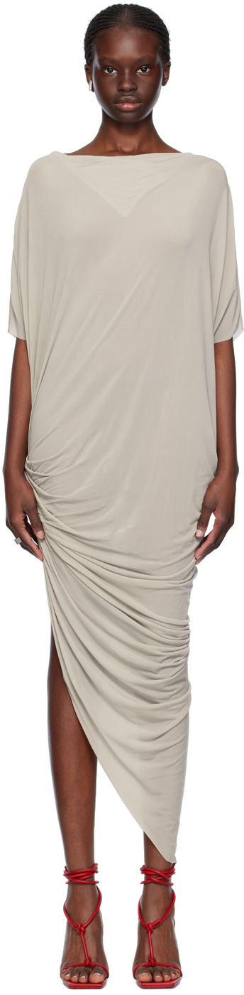 【関税込み】Rick Owens オフホワイト Edfu マキシワンピース Rick Owens EDFU T Maxi Dress | White | FARFETCH