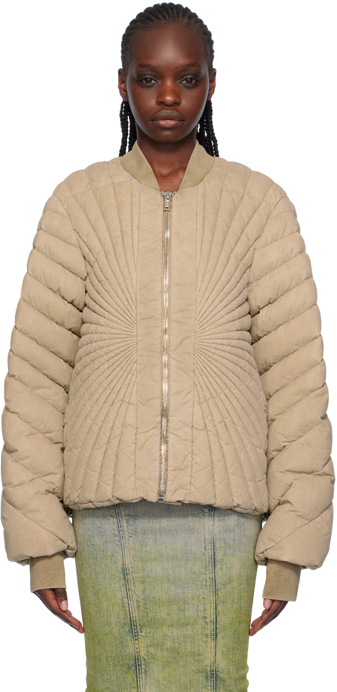Moncler + Rick Owens Taupe Radiance Down Jacket