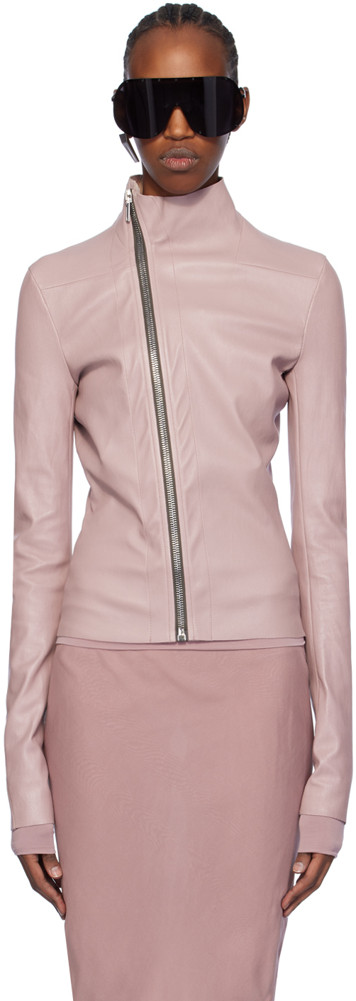 Shop Rick Owens Pink Gary Jacket In 63 Dusty Pink
