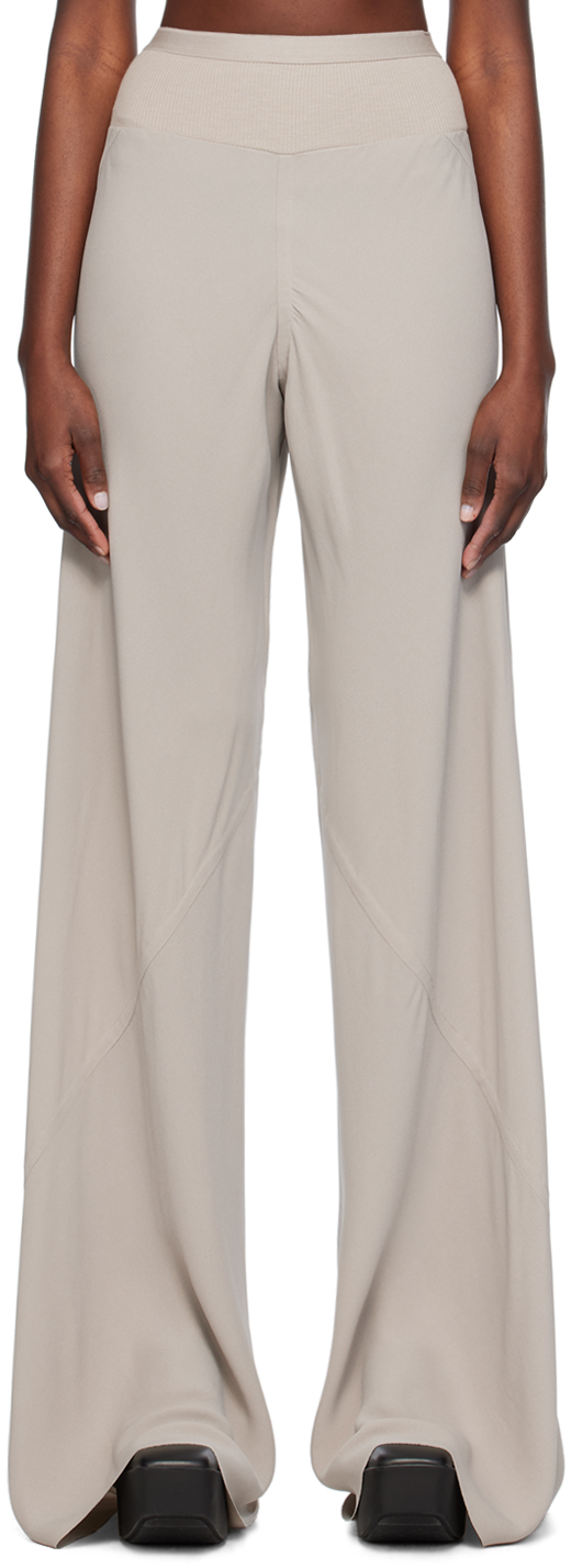 Rick Owens Off-white Jumbo Lounge Trousers In 08 Pearl