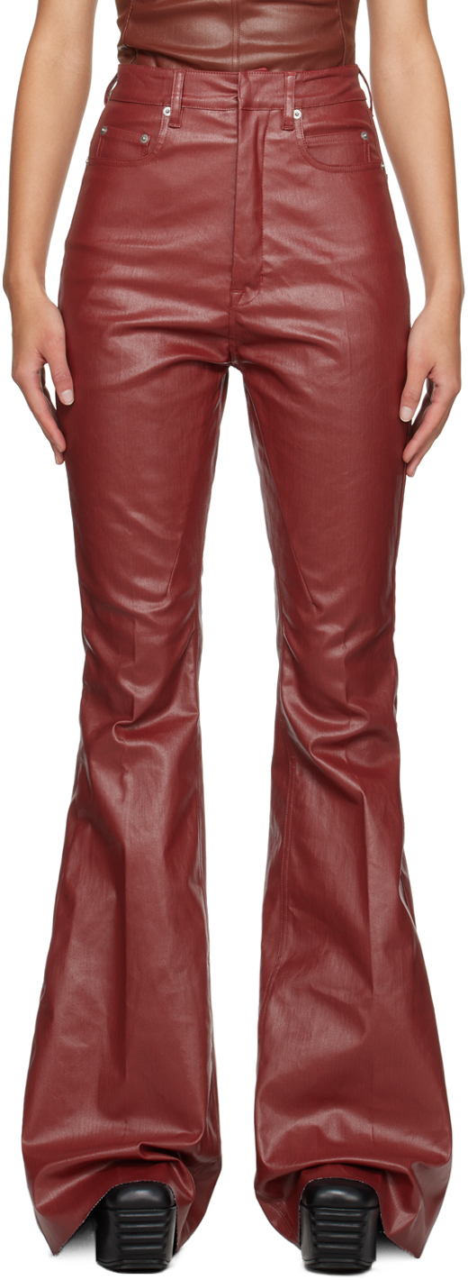 Shop Rick Owens Red Bolan Jeans In 03 Cardinal Red