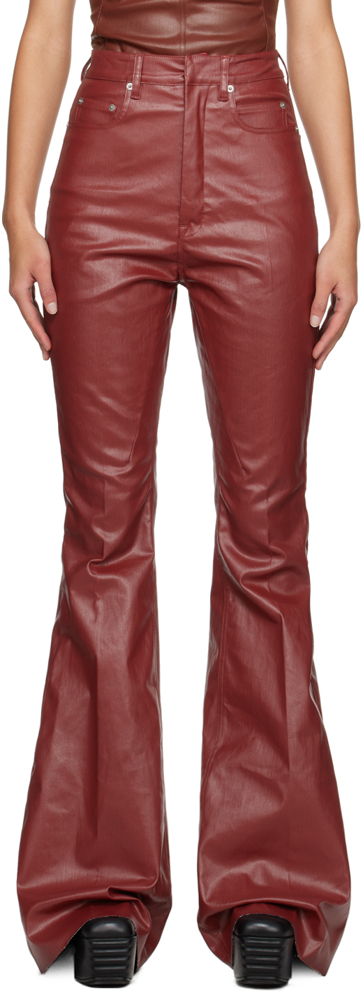 Rick owens hot sale red pants