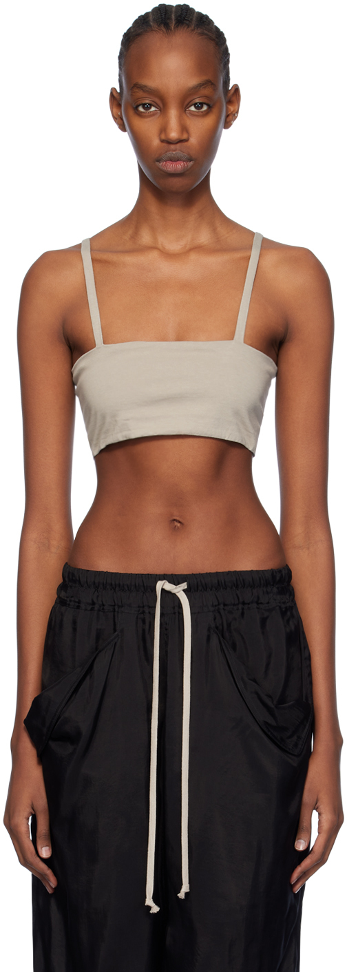 Rick Owens Off-white Bandeau Tank Top In 08 Pearl