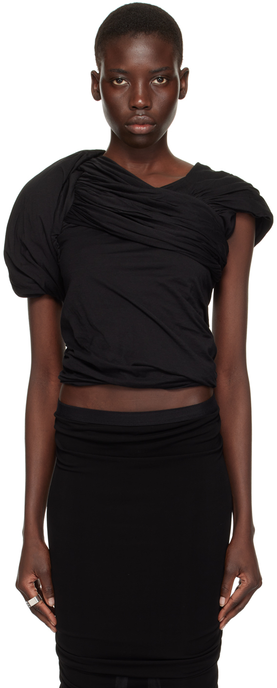 Black Harness Tank Top by Rick Owens on Sale