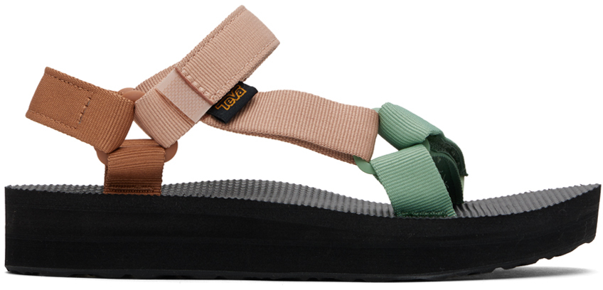 Shop Teva Multicolor Midform Universal Sandals In Clay Multi