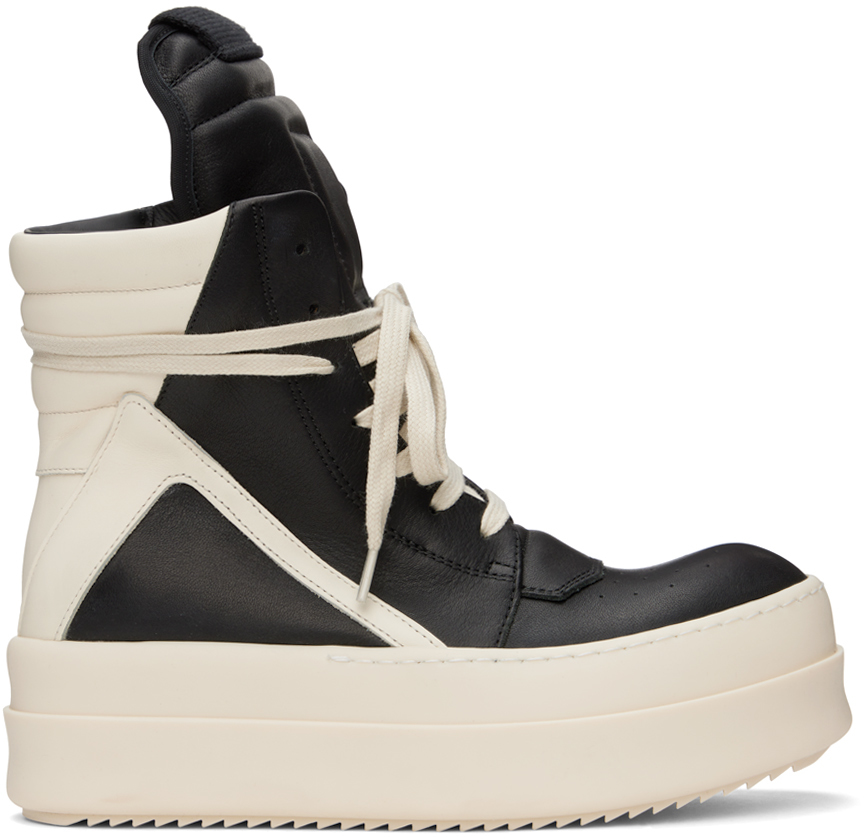 Black & Off-White Mega Bumper Geobasket Sneakers