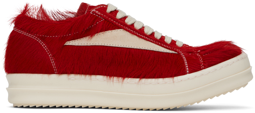 Shop Rick Owens Red Vintage Sneaks Sneakers In 311 Cardinal Red/mil