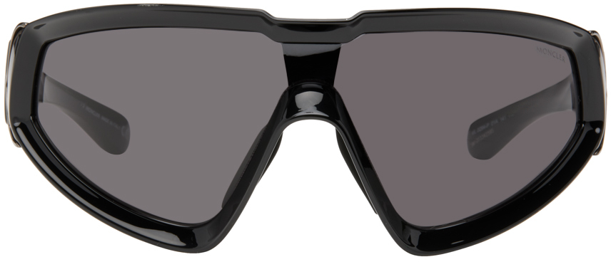 Moncler + Rick Owens Black Wrapid Sunglasses