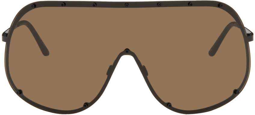 Black & Brown Shield Sunglasses