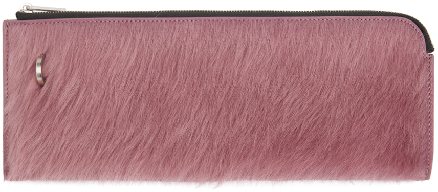 Rick Owens Pink Invite Wallet In 63 Dusty Pink