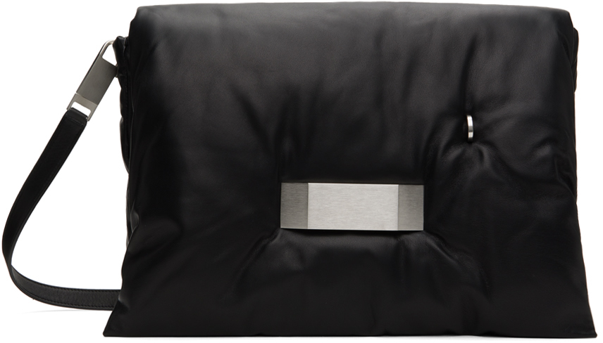 Rick Owens: Black Work Pillow Griffin Bag | SSENSE