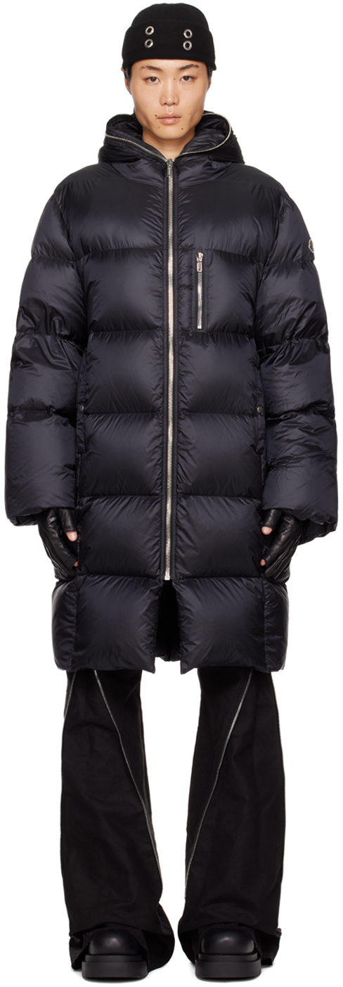 Moncler + Rick Owens Black Down Coat