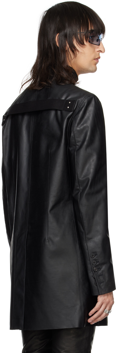 Rick Owens Black Lido Leather Jacket | Smart Closet