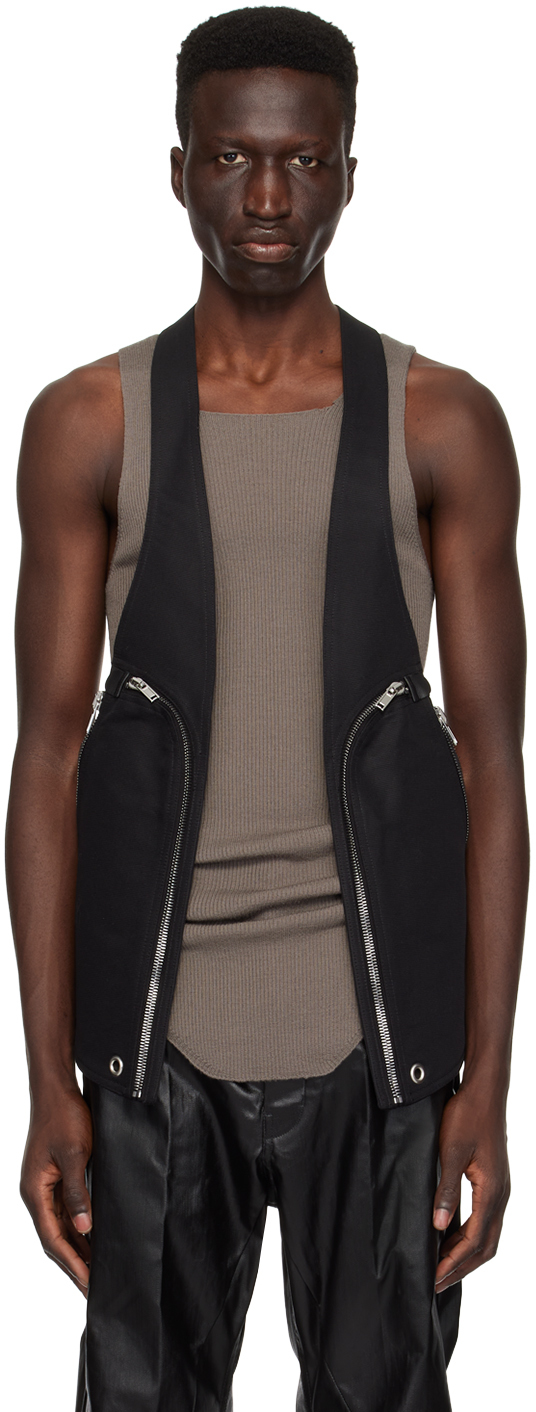 Shop Rick Owens Black Bauhaus Vest In 09 Black
