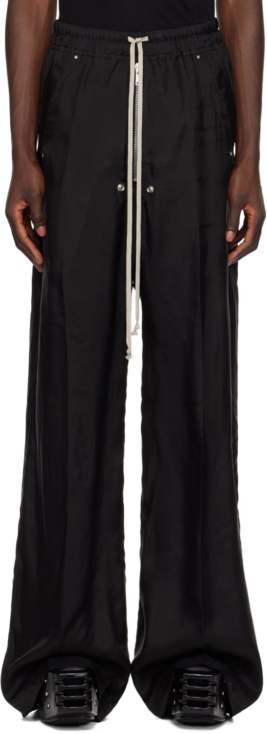 Shop Rick Owens Black Bela Trousers In 09 Black