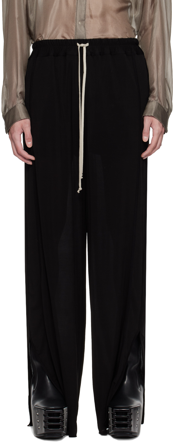 Black Lido Track Pants by Rick Owens on Sale