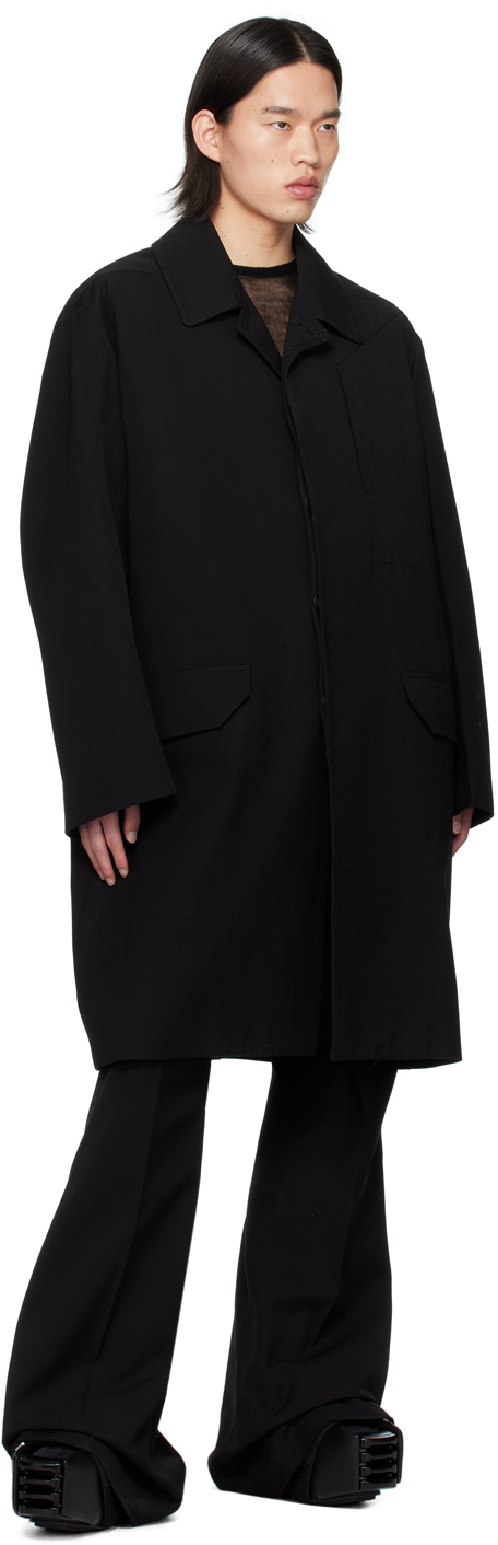 Rick Owens Black Dirt Lido Trousers In 09 Black