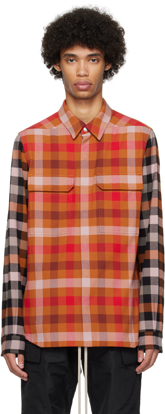 Orange Check Shirt