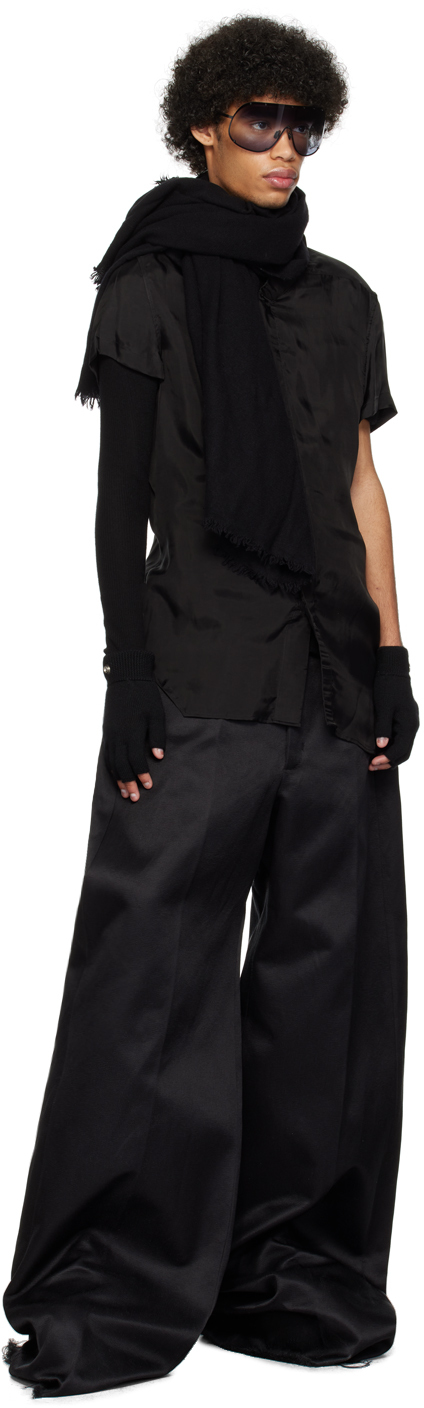 Rick Owens Black Golf Shirt In 09 Black