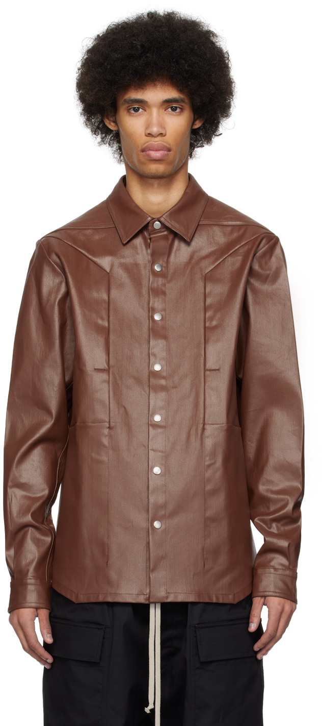 Brown Fogpocket Denim Shirt