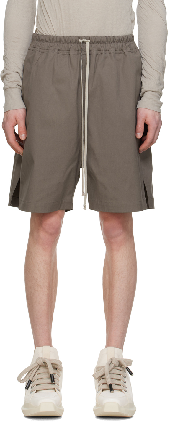 Shop Rick Owens Gray Boxers Shorts In 34 Dust