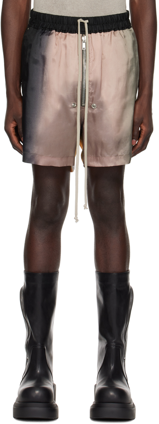 Shop Rick Owens Multicolor Bela Shorts In 100d Lido Degrade