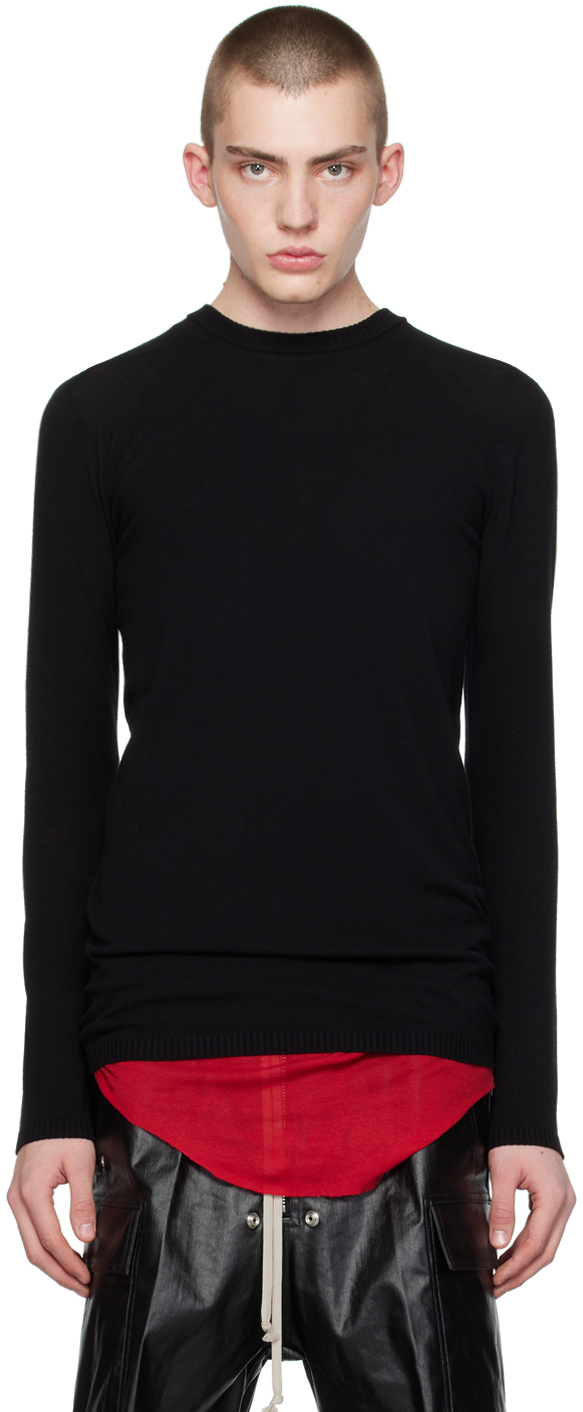 Biker Level Round Neck Sweater in Black/Dust – SVRN